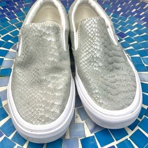VANS SLIP-ON Silver suede wmns sz 7